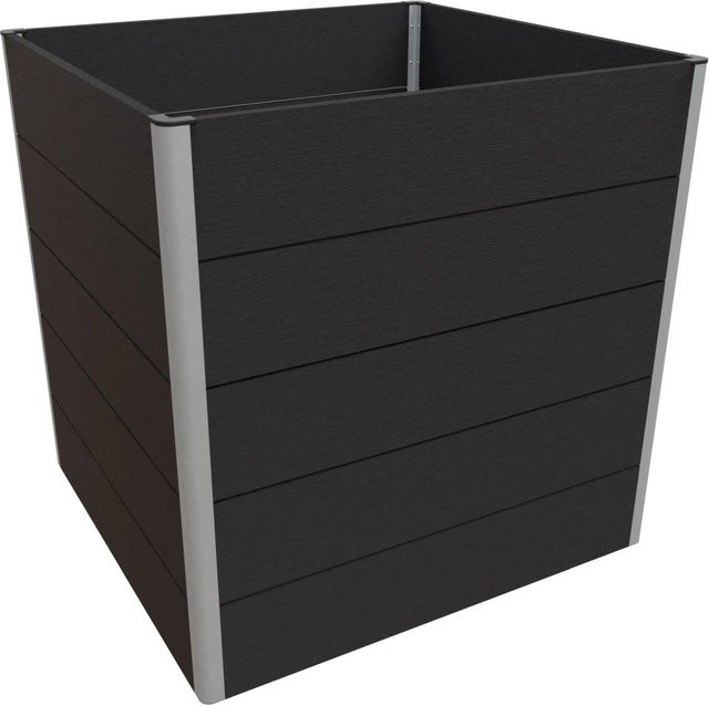 T&J WPC-Hochbeet Meike Anthrazit B/T/H: 75 x 70 x 75 cm - Bild 1