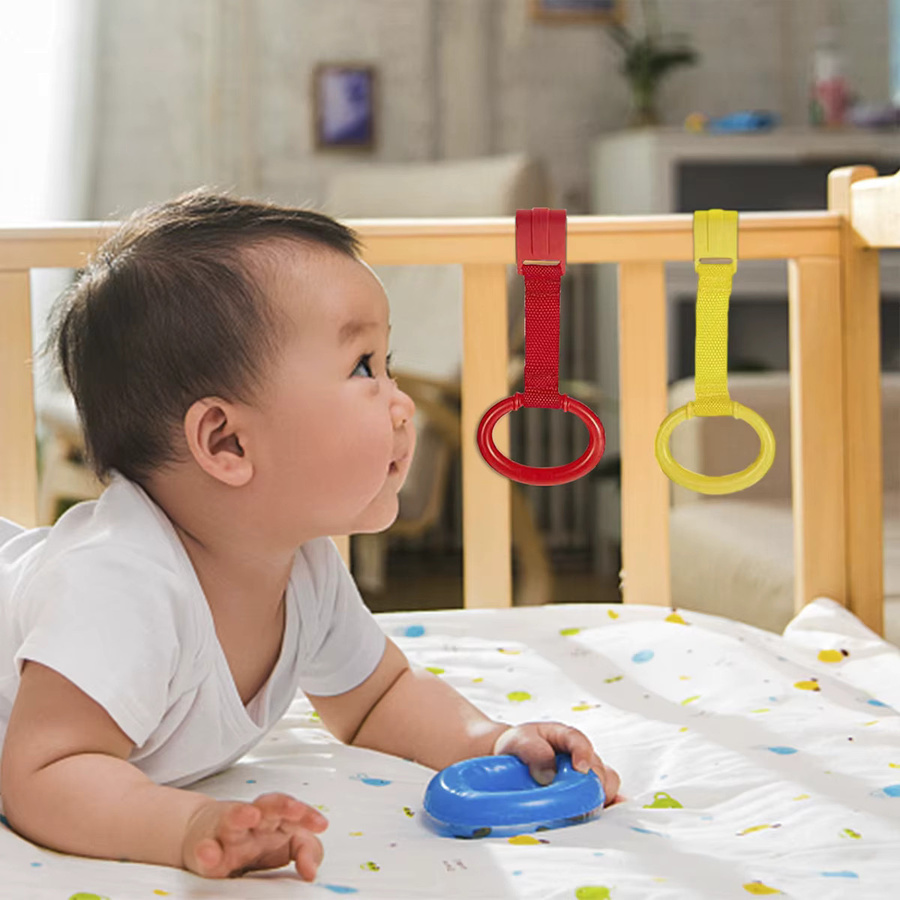 Baby Krippe Pull Ring Set als Sicherheits- und Walking Assistent in Multicolor - Bild 2
