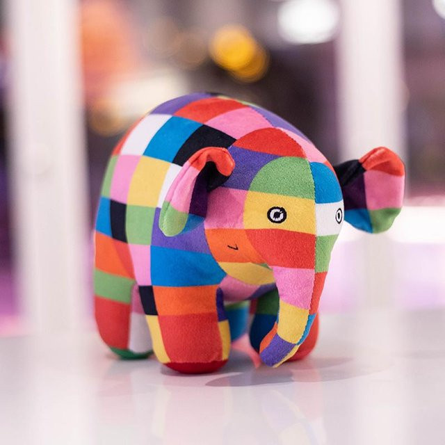 Kidsly Elefantenfigur Plüschpuppe, Bunt, 30cm, ab 14 Jahren - Bild 1