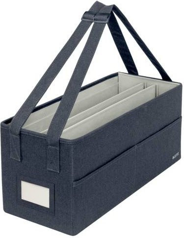 Leitz Desk Sharing Tasche Hot Desking, faltbar, 3 Fächer, passend für Laptops bis 18 Zoll, grau, B/T/H: 46,5 x 21,0 x 20,0 cm - Bild 1
