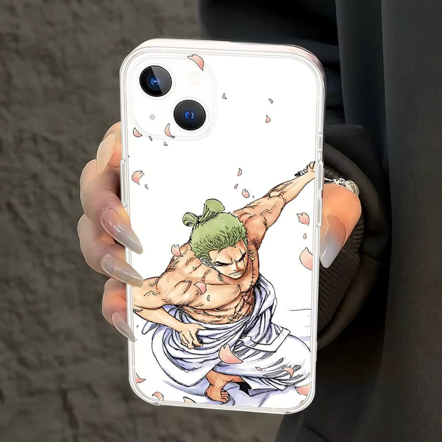Transparente Handyhülle Roronoa Zoro für Apple iPhone 11 bis 17 Pro Max und Plus Modelle - Bild 4