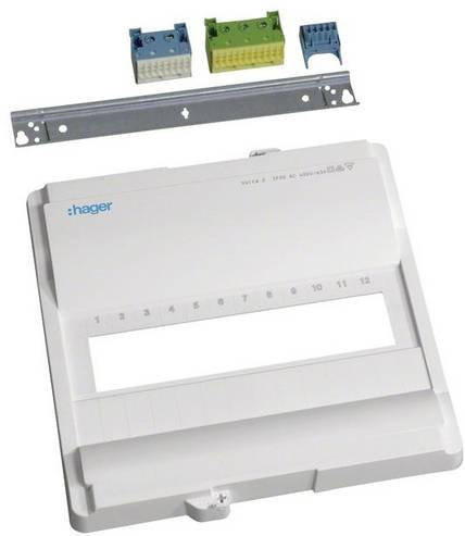 Hager Ausbaupaket Volta VZ12NAV in Weiß, 1x12PLE UPV/HWV ohne Rahmen und Tür - Bild 1