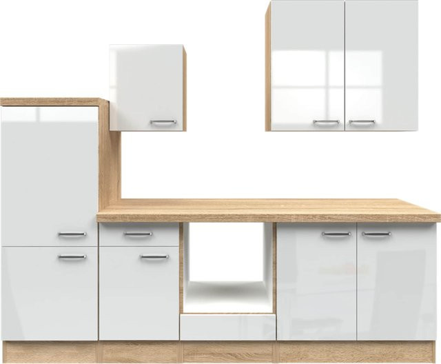 Flex-Well Küchenzeile Valero ohne Elektrogeräte in Eckausführung, Breite: 270 cm - Bild 1