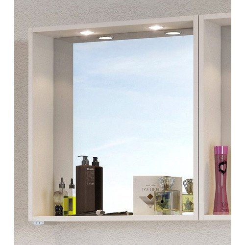 HELD MÖBEL Waschtisch-Set DAVOS in Weiss, 7-teilig, modern mit LED-Beleuchtung und Soft-Close-Türen, Wandmontage - Bild 1