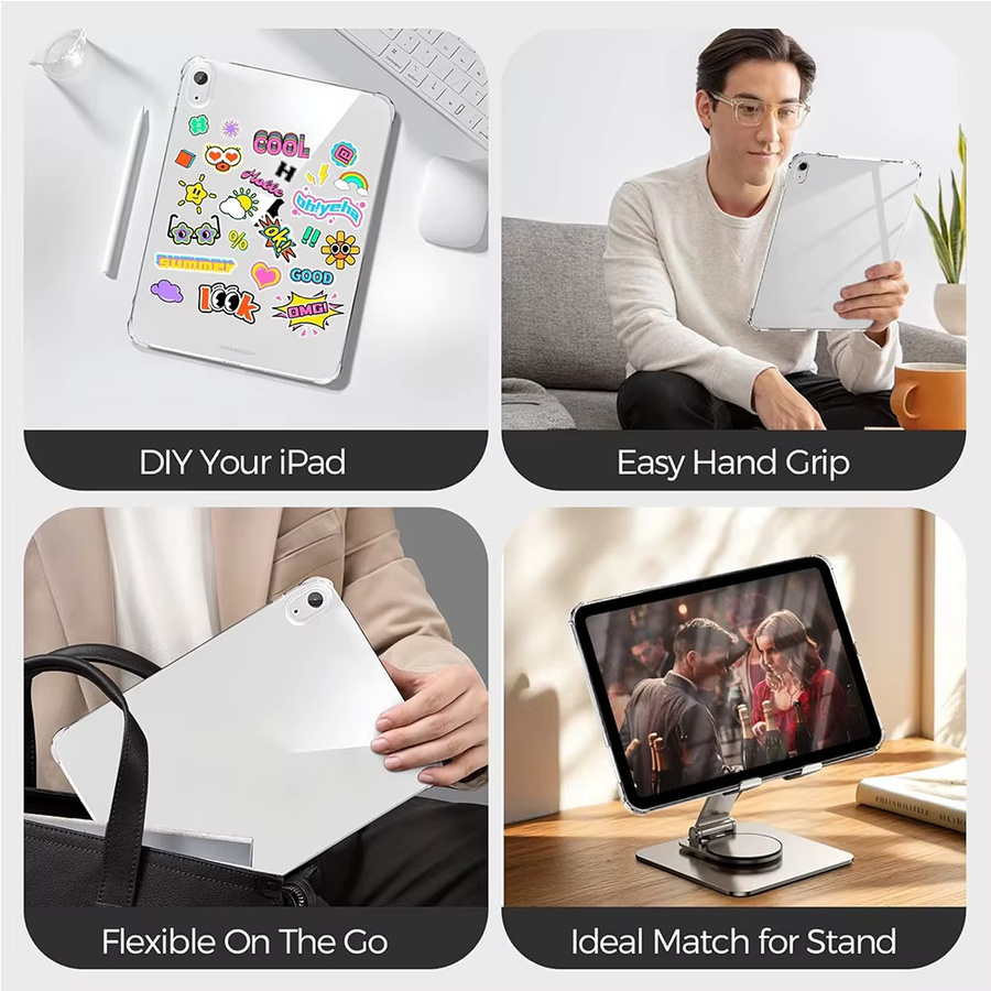 Transparente TPU Schutzhülle für Apple iPad Pro, Air und mini in verschiedenen Generationen - Bild 4