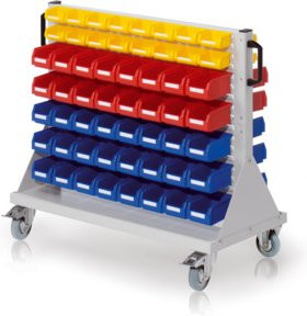 Kappes RasterMobil Rollwagen Gr. 2 Mod. 65 in Grau und Multicolour, rollbar und abschließbar aus Kunststoff - Bild 1