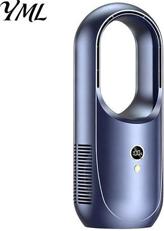Kairo Blattloser Ventilator mit Fernbedienung und Timer in Blau - Bild 1