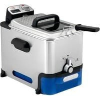 Tefal Oleoclean Pro Fritteuse FR 8040 in Schwarz und Silber mit 3,5 l Volumen, 2300 W Leistung, Digitalanzeige und Timer aus Edelstahl - Bild 1