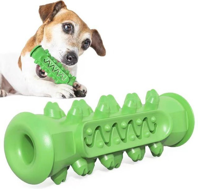 Var Vogue Kauspielzeug für Hunde, Knochenförmig, Gummispielzeug, grün - Bild 1