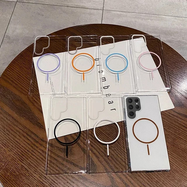 Transparente MagSafe Magnetische Schutzhülle aus Acryl für Samsung Galaxy S25, S24 FE, S24 Plus und S24 Ultra - Bild 1
