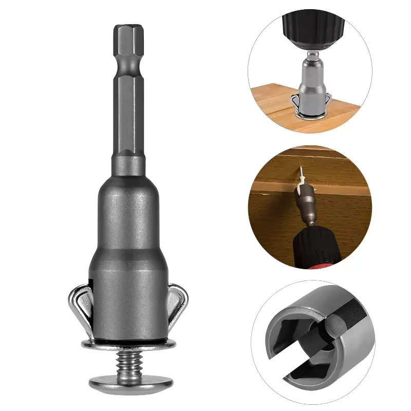 KRIOCY Hex Schaft Buchse Adapter 6,35 mm für Akkuschrauber und elektrische Schraubendreher - Bild 2