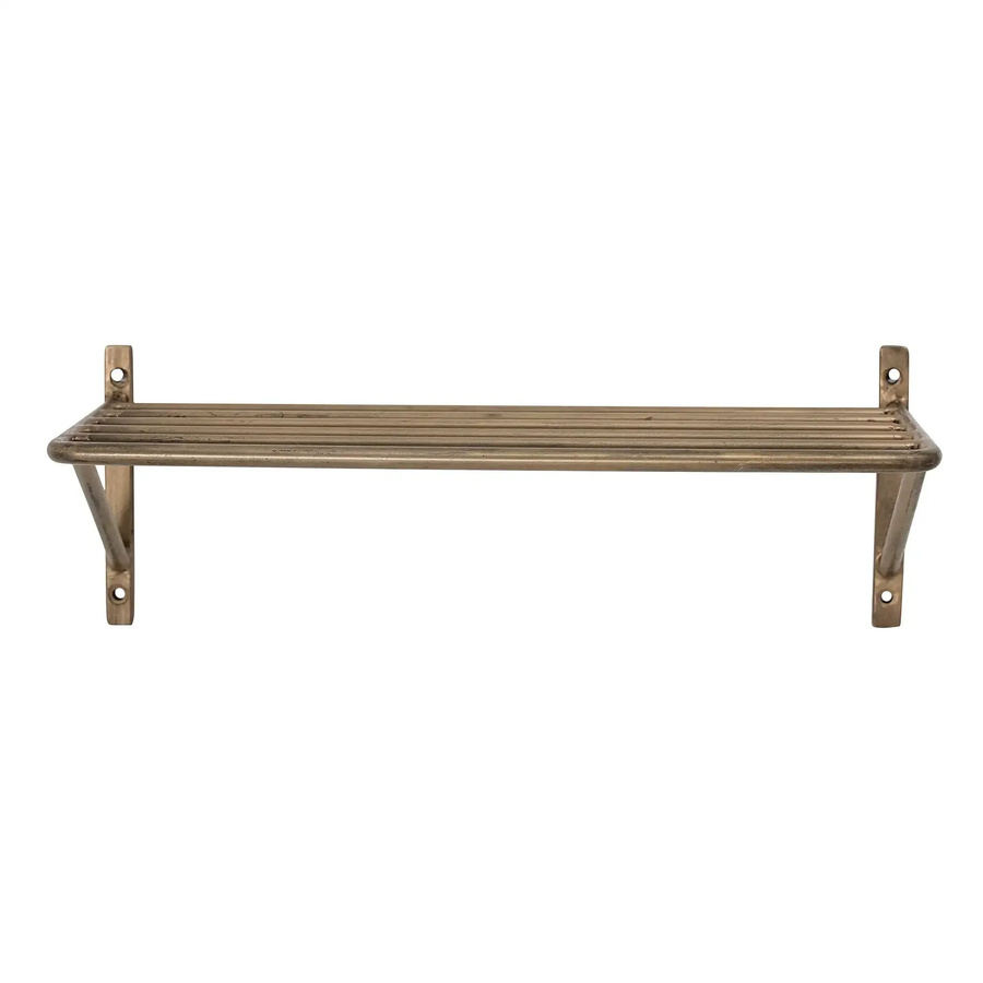 Bloomingville Wandregal Freddi aus Metall in Messing Gold B: 35,5 cm, T: 11,0 cm, H: 13,0 cm - Bild 1