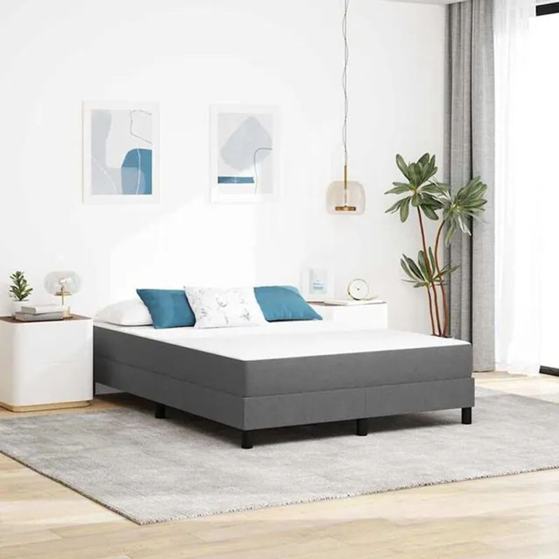 Vidaxl Visco Bettmatratze aus Stoff in Hellgrau, B/T/H: 140 x 190 x 20 cm - Bild 1