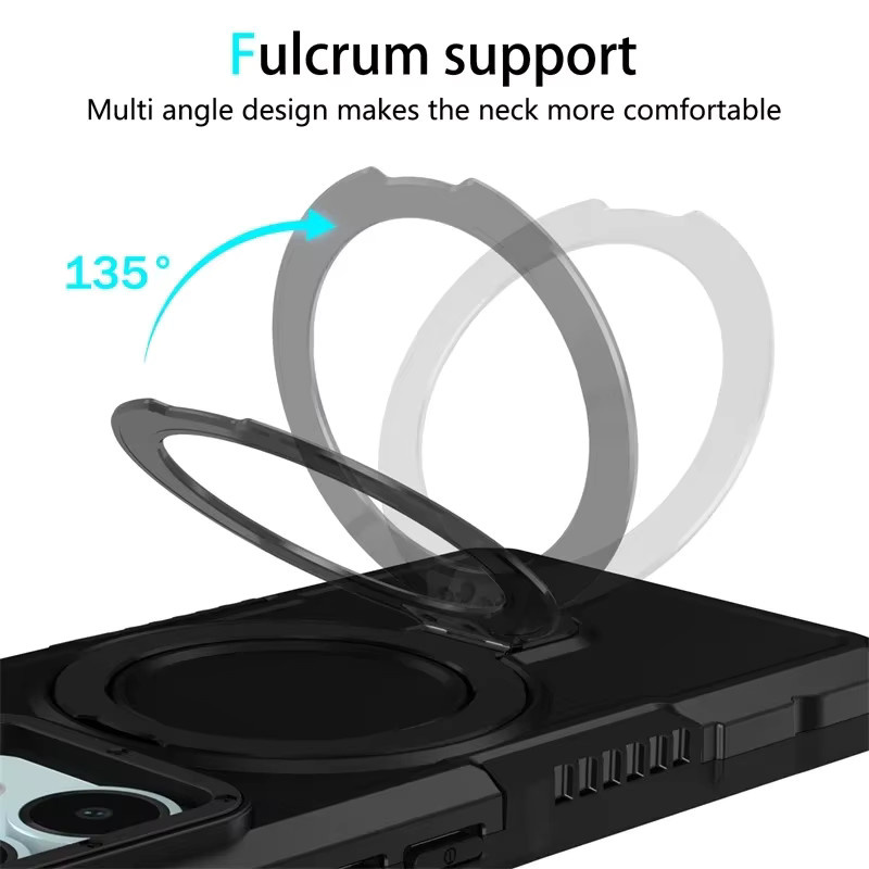 Military Grade Schutzhülle mit Ständer für Xiaomi Poco X5 X4 X3 Pro M3 5G 4G NFC in Pink - Bild 5
