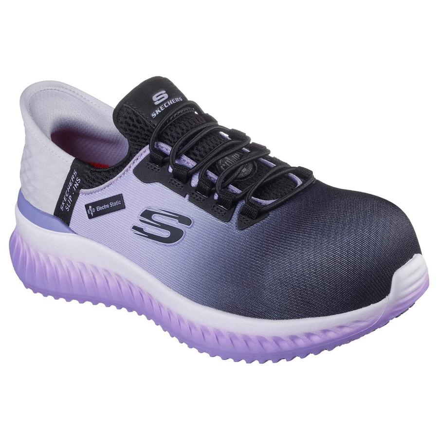 Skechers Sicherheitsschuhe Ombray Tilido Damen S1P Schwarz-Lila Größe 36 - Bild 2