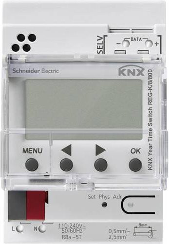 Schneider Electric MTN6606-0008 Zeitschaltuhr für DIN-Schiene in Weiß - Bild 1