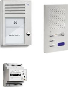 TCS Tür Control Paketlösung Audio-Intercom Türsprechanlage mit 1 Taste AP und Freisprecheinrichtung in Weiß PSC2210-0000 - Bild 1