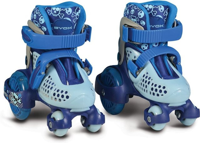 Byox Beetle Rollschuhe Größe XS 26-29 mit PU-Rollen und ABEC-5 Lager blau - Bild 1