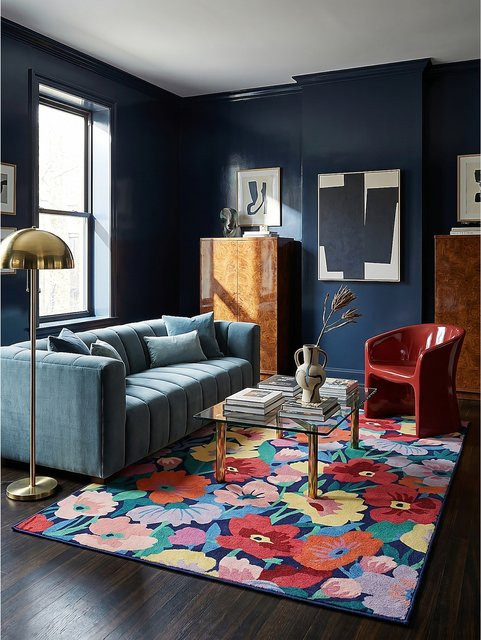 Wollteppich DAHLIA von Kadima Design floral bunt B/B: 180 x 230 cm - Bild 1