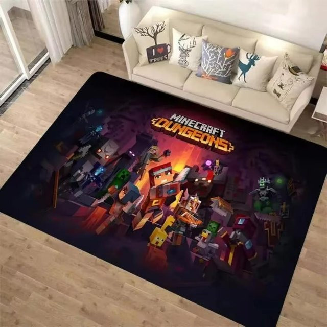 Karpetti 3D M-C Pixel Art Teppich in Multicolour, moderner abstrakter Teppich aus Polyester für Wohnzimmer und Schlafzimmer, B: 120 cm, T: 80 cm - Bild 1