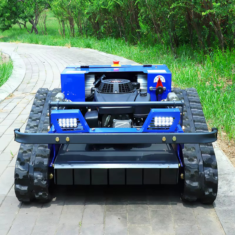AIWEIYA Hocheffizienter Rasenmäher mit intelligenter Fernbedienung und anpassbarer Schnittbreite 550 mm in Blau - Bild 2