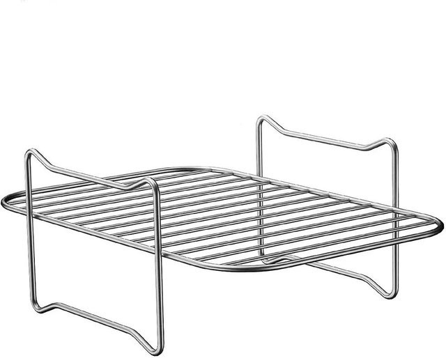Multifunktionaler Bräter aus Edelstahl von Bestbags in Grau, quadratisch, B/T/H: 20 x 20 x 20 cm - Bild 1