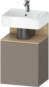 Duravit Waschtischunterschrank Qatego in Eiweiß natur/beige matt, B/T/H: 44 x 35 x 64,5 cm - Bild 1