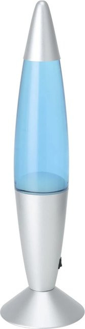 Eglo Lava Tischlampe Silber Blau mit LED in moderner Glas-Metall-Optik, Durchmesser: 10,8 cm, Höhe: 42,0 cm - Bild 1