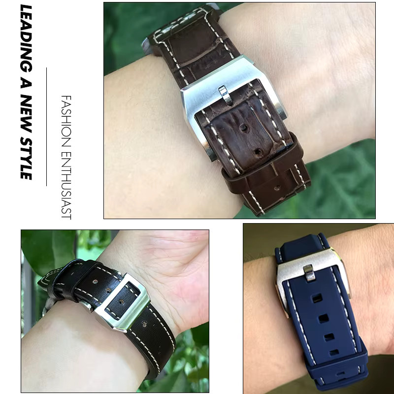 TUFFR Uhrenarmband-Faltschließe Edelstahl, Silber, 18 mm, Unisex - Bild 2