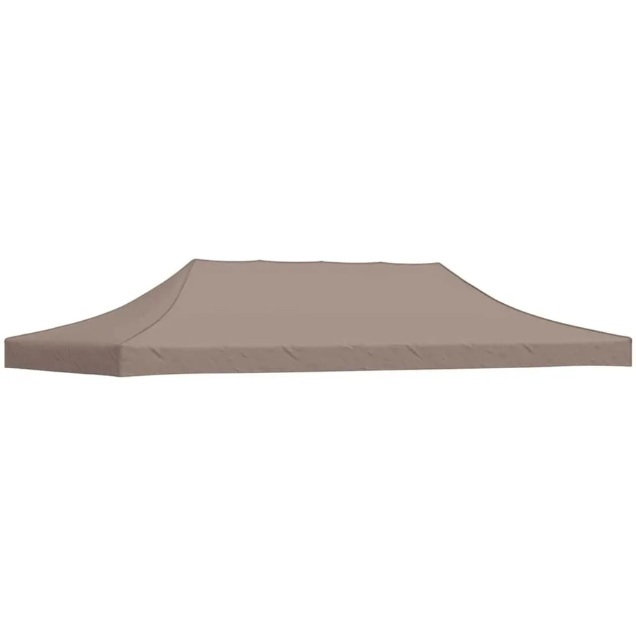vidaXL Partyzelt-Dach für Faltpavillon in Taupe, B/T: 6 x 3 m, aus Polyester mit PVC-Beschichtung - Bild 2