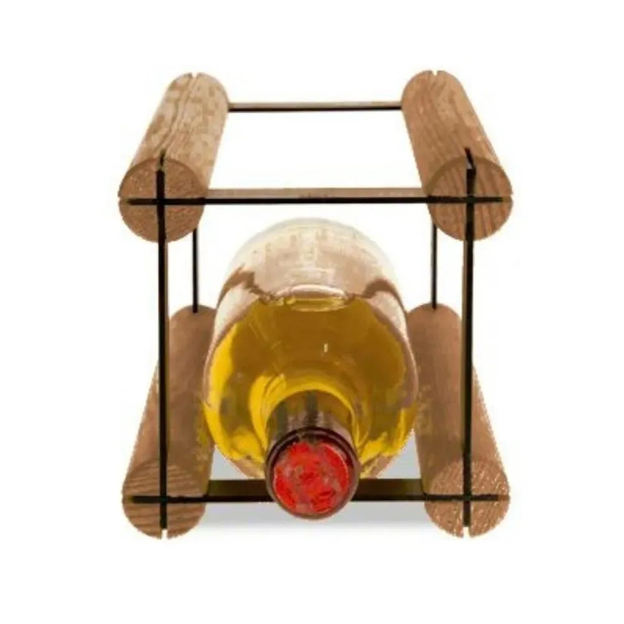 PROREGAL Vinotega Mod Modulares Weinregal aus massivem Kiefernholz, Braun geölt, H x B x T: 12,5 x 12,5 x 24,5 cm - Bild 2
