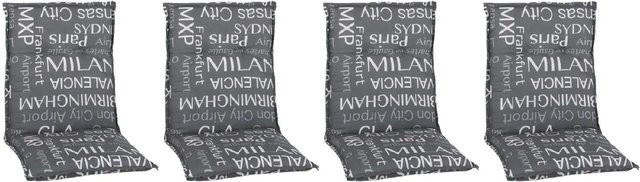 Beo Sitzauflage Bellona für Niedriglehner, 4er-Set, grau, B: 101 cm, T: 50 cm - Bild 3