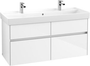 Villeroy & Boch Waschtischunterschrank Collaro, Wandhängend, Weiß Glänzend, B/T/H: 115,4 x 54,6 x 44,4 cm - Bild 1