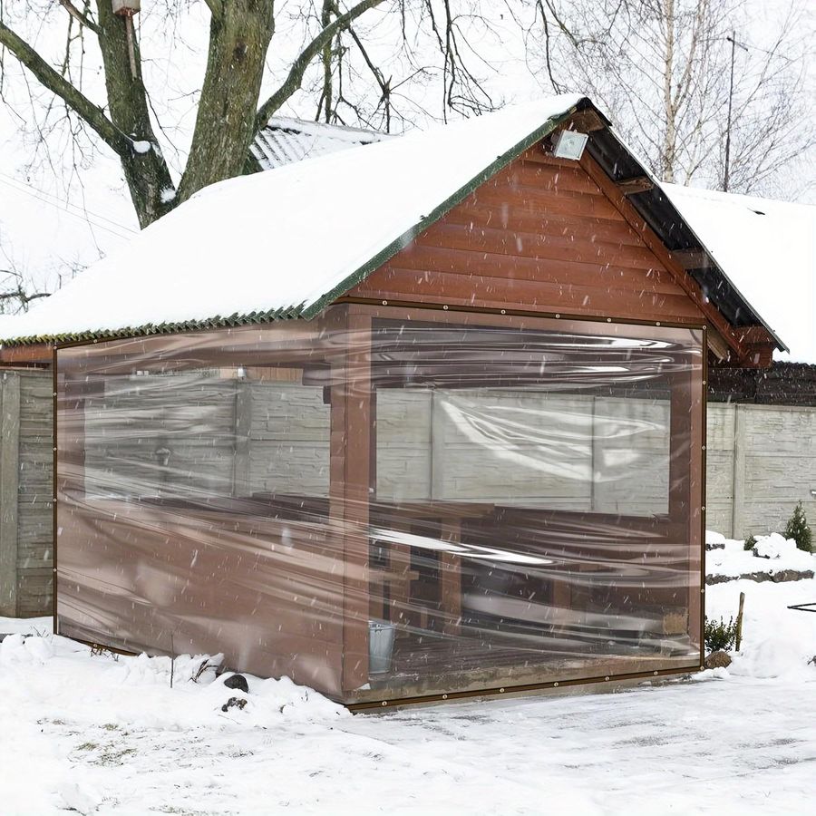 Wasserdichte Plane von Warm Magpie Home, transparent, UV- und kratzfest, B/H: 100 x 200 cm - Bild 4