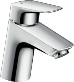 Hansgrohe Waschtisch-Einhebelmischer Logis ND in Chrom mit Pop-up-Abfluss und wassersparender Funktion - Bild 1