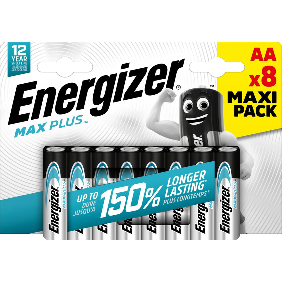 Energizer Alkaline Batterie Max Plus AA Mignon, 8 Stück, Multicolor - Bild 2