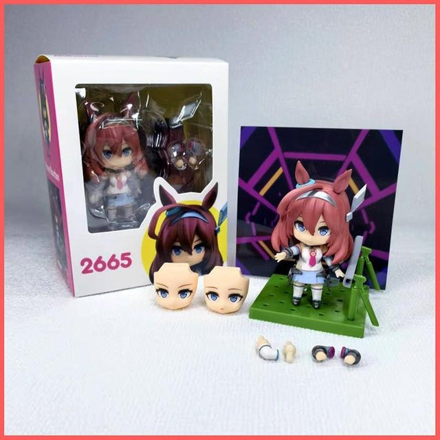 Mihono Bourbon Uma Musume Pretty Derby Chibi Actionfigur mit Gesichtstausch von Discover Intime aus PVC - Bild 1