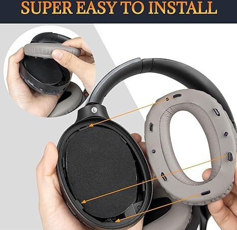 Sony Ersatz-Kit für Kopfhörer mit Ohrpolstern und Kopfband in Schwarz für WH-1000XM2 und MDR-1000X - Bild 1