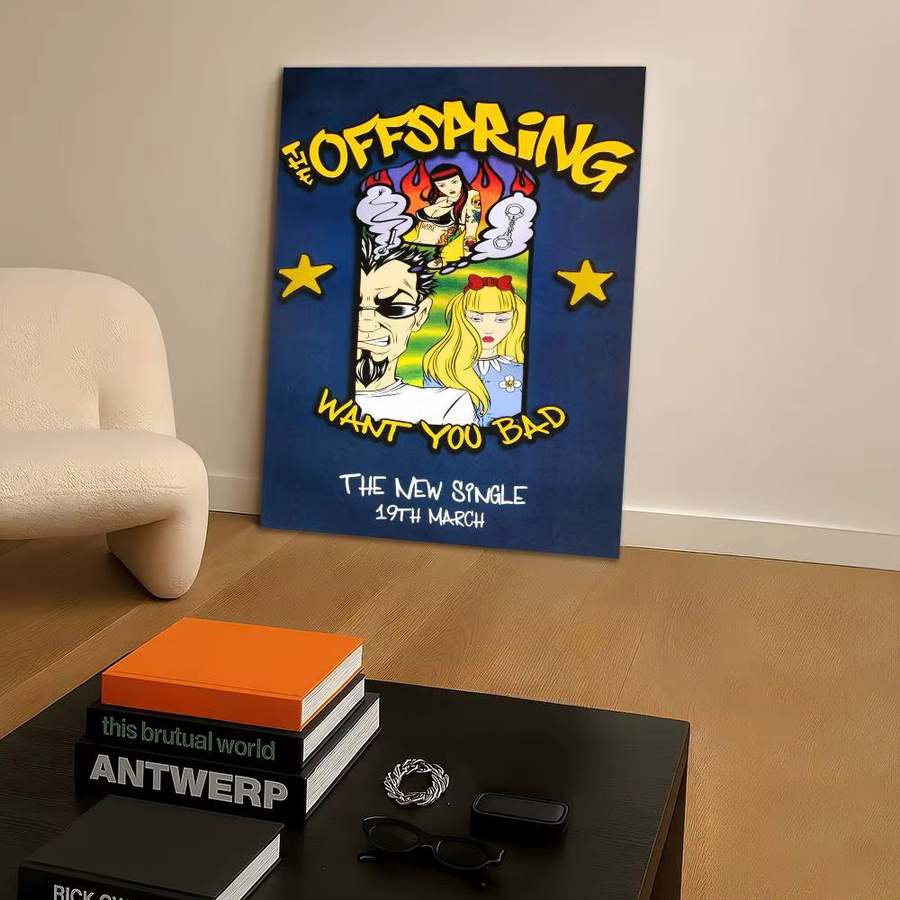 Wasserfester Wandkunstdruck The Offspring Pop-Punk-Band Poster Aufkleber in Mehrfarbig - Bild 5