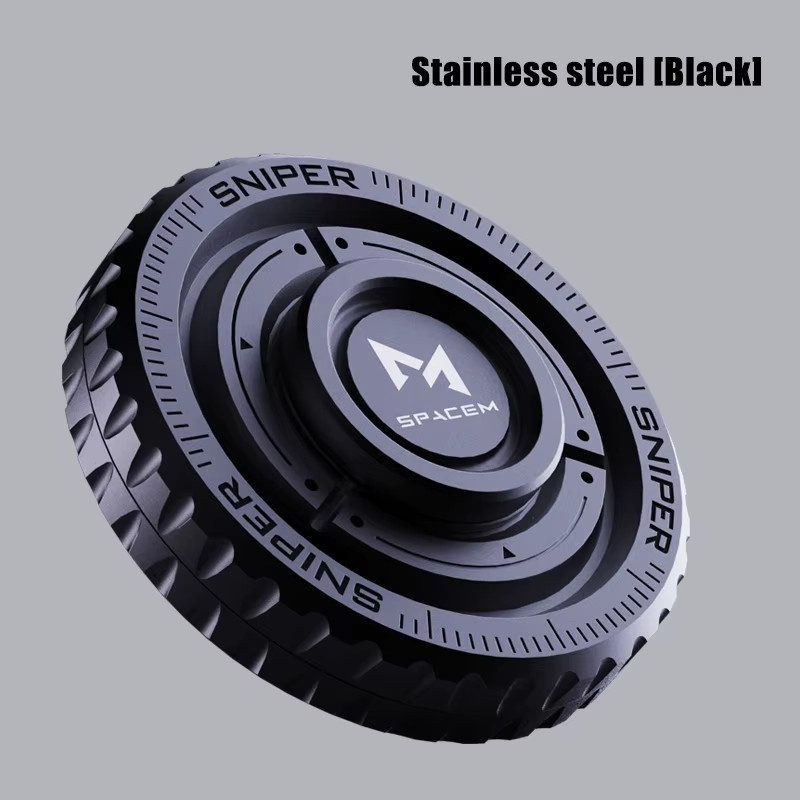 YIJOO 3-in-1 Fidget Spinner Set aus Metall in Schwarz zur Angstlinderung und Stressreduzierung - Bild 5