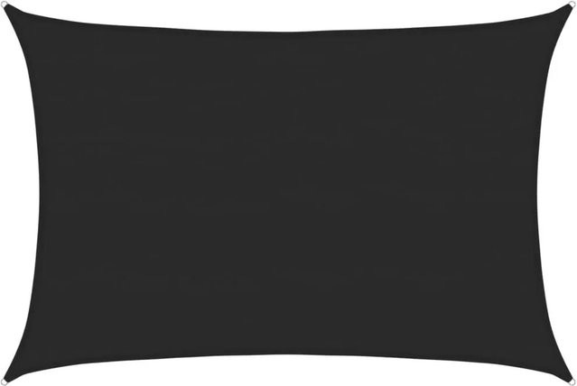 Furnicato Sonnensegel aus HDPE in Schwarz, Rechteckig, B: 700 cm, T: 500 cm - Bild 1