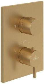 Villeroy & Boch Fertigmontageset Conum UP-Thermostat mit 1-Mengen-Regler in Gold - Bild 1