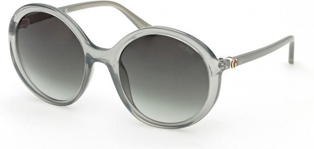Guess GU00281 Sonnenbrille, Vollrand, rund, Kunststoff, Transparent Shiny Light Green, Damen - Bild 1