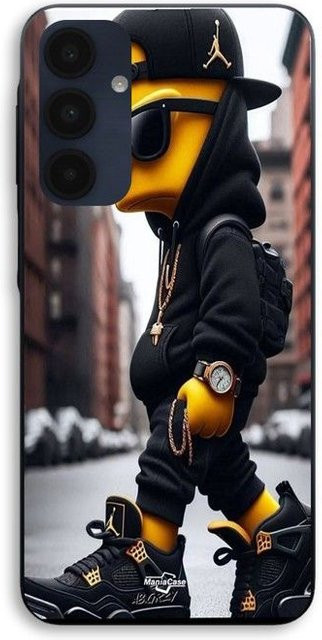Maniacase Schutzhülle für Samsung Galaxy A16 mit Simpson Bart Jordan Design in Schwarz - Bild 1