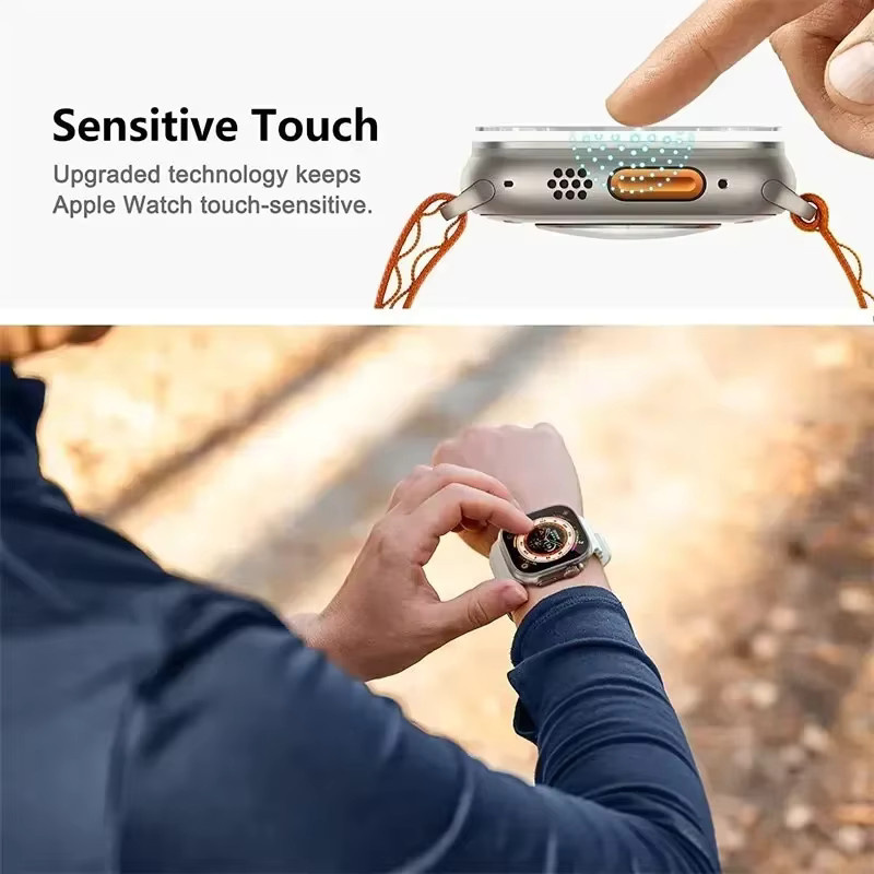 CAOWTAN Displayschutz für Apple Watch Ultra 2, 49 mm, transparent, Unisex - Bild 3