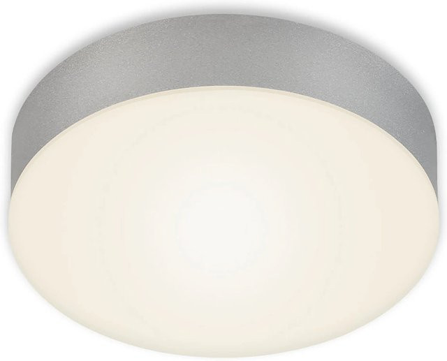 Briloner LED Aufbauleuchte Flame in Silber mit modernem rahmenlosem Design, Durchmesser: 15,7 cm - Bild 1