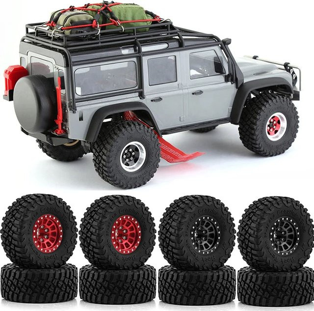 Traxxas TRX4-M Metallräder mit Reifen, 4-teiliges Set, 1:18, Metall, Gummi - Bild 1
