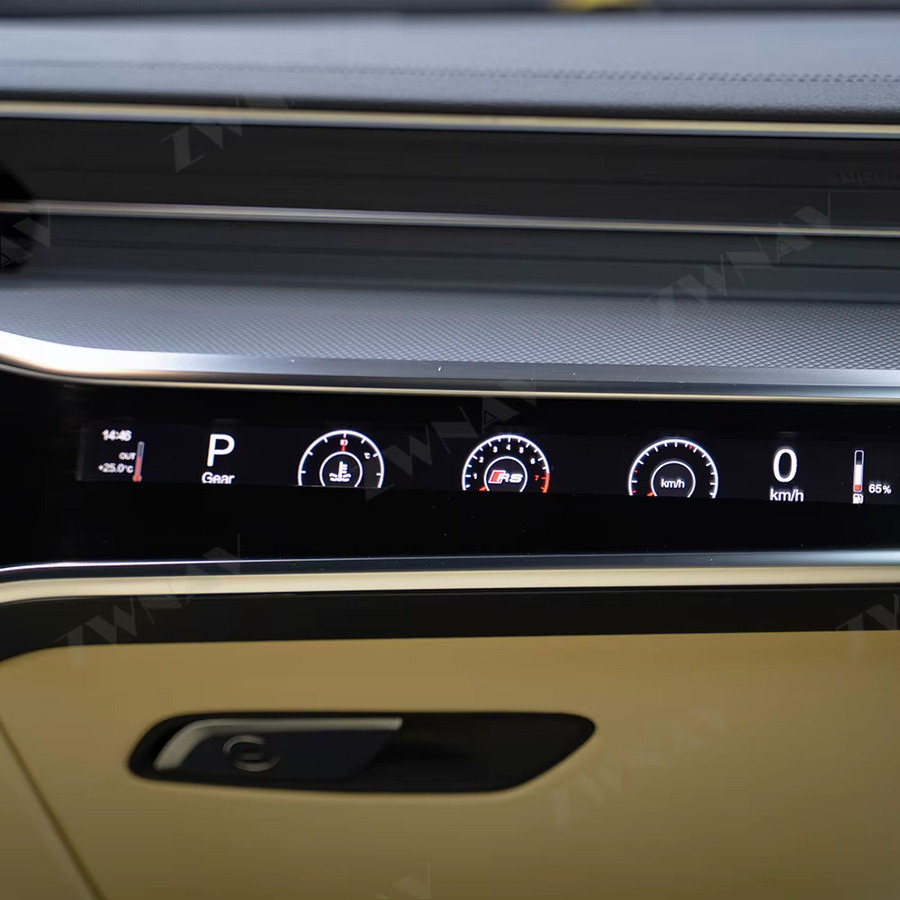 ZWNAV LCD Android Auto Instrument Dashboard Display für Audi A6 A7 A6L A4 S4 RS4 A5 S5 RS5 Q7 C8 2015-2020 Copilot Multimedia Display in Schwarz - Bild 3