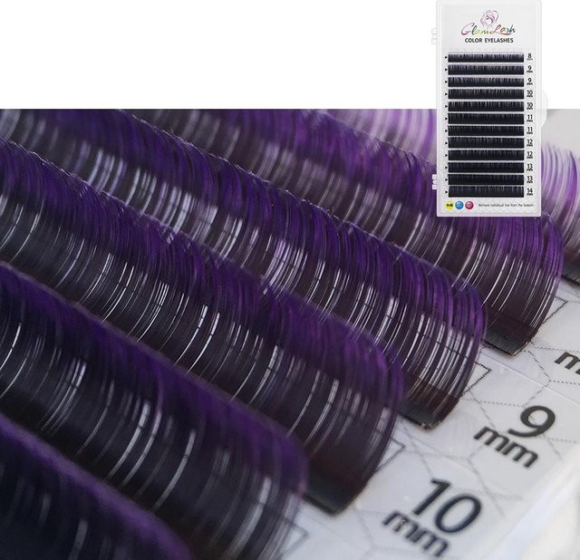 GLAMLASH Individuelle Wimpernverlängerung, violett/schwarz, Unisex - Bild 1