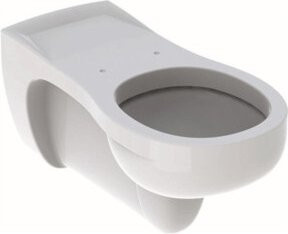 Geberit Wand-WC Vitalis Tiefspüler aus Keramik in Weiß mit verlängerter Ausladung B/T/H: 35,5 x 70,0 x 34,5 cm - Bild 1